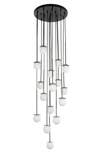 King Home Lampa wisząca CANNON DISC 16 grafitowy chrom