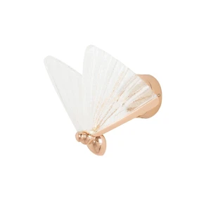 King Home Lampa ścienna BUTTERFLY S różowe złoto