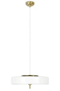 King Home Lampa wisząca ARTE biało-złota - aluminium, metal
