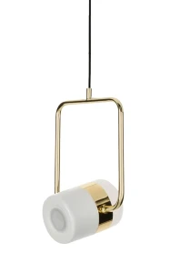 King Home Lampa wisząca BLINK 1 biała - LED, metal