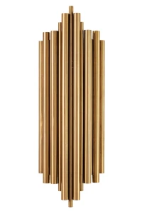 King Home Kinkiet HARMONIC złoty  - stal szczotkowana