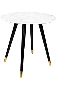 King Home Stół PADRINO 90 - MDF, drewno, metal