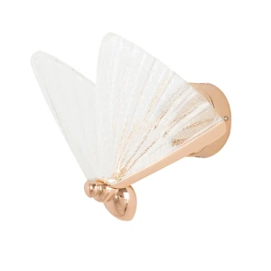 King Home Lampa ścienna BUTTERFLY L różowe złoto