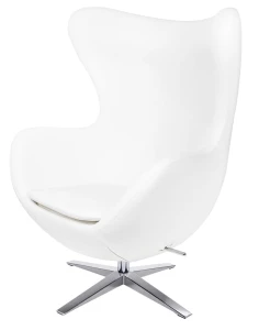 King Home Fotel EGG SZEROKI PU biały