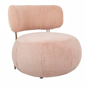 King Home Fotel LOW TEDDY PINK różowy
