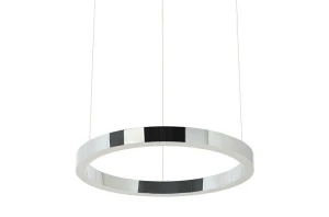 King Home Lampa wisząca RING 40 srebrna - LED, stal polerowana