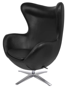 King Home Fotel EGG SZEROKI PU czarny