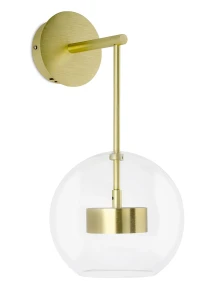 King Home Kinkiet CAPRI WALL złoty - 60 LED, aluminium, szkło