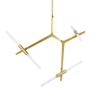 King Home Lampa wisząca CANDELABR 6 złota - aluminium, szkło