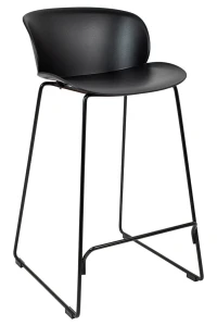 King Home Krzesło barowe BENNY 66 czarne