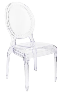 King Home Krzesło PRINCE transparentne - poliwęglan