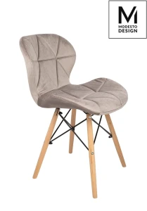 Modesto Design krzesło KLIPP VELVET khaki