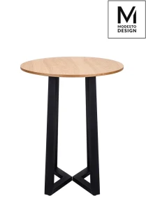 Modesto Design stół TAVOLO FI 60 dąb - blat MDF, podstawa metalowa