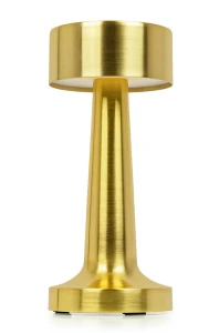 King Home Lampa biurkowa LEE złota - wbudowana bateria, LED