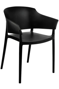 King Home Krzesło BIG BACK czarne