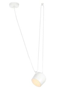King Home Lampa wisząca EYE biała - LED, aluminium