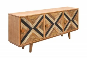 INVICTA komoda LONG ISLAND 160 cm Mango - okleina z drewna mango, płyta MDF
