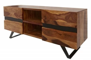 INVICTA szafka pod telewizor AMAZONAS  - 160 cm Sheesham, drewno naturalne, metal