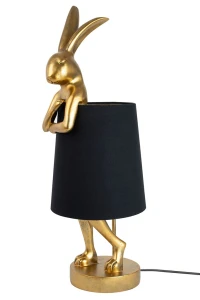 KARE lampa stołowa RABBIT złota / czarna