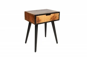 INVICTA stolik nocny INDUSTRIAL 45 cm  - Mango, drewno naturalne