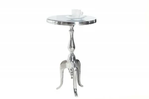INVICTA stolik JARDIN 75cm srebrny - aluminium