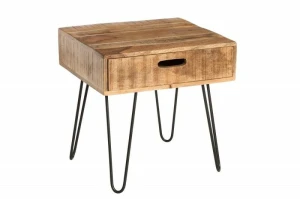 INVICTA stolik SCORPION 50 cm mango - drewno naturalne, żelazo