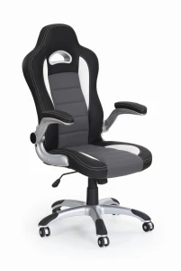 Halmar LOTUS fotel gabinetowy czarny / popielaty