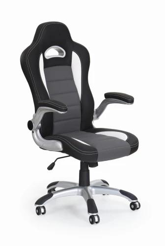 Halmar LOTUS fotel gabinetowy czarny / popielaty