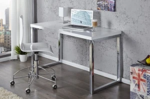 INVICTA biurko VERK 120x60 białe - stal