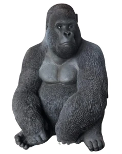 KARE dekoracja stojąca GORILLA XL 76cm czarna
