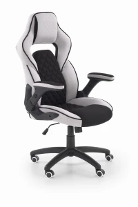 Halmar SONIC fotel gabinetowy czarny / jasny popiel
